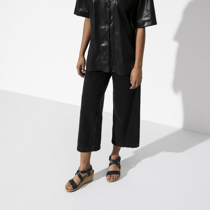 Birkenstock Sibyl Wedge Heel Leather Sandal - On The EDGE