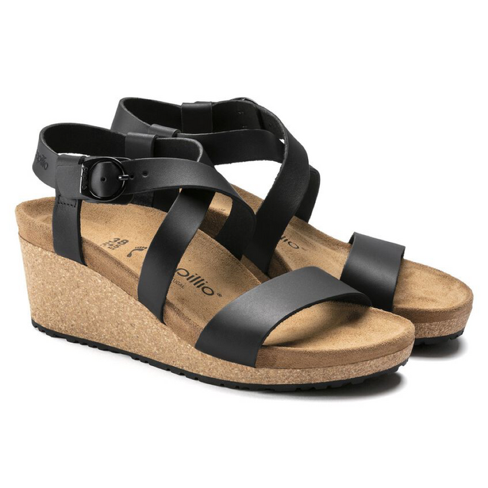 Birkenstock Sibyl Wedge Heel Leather Sandal - On The EDGE