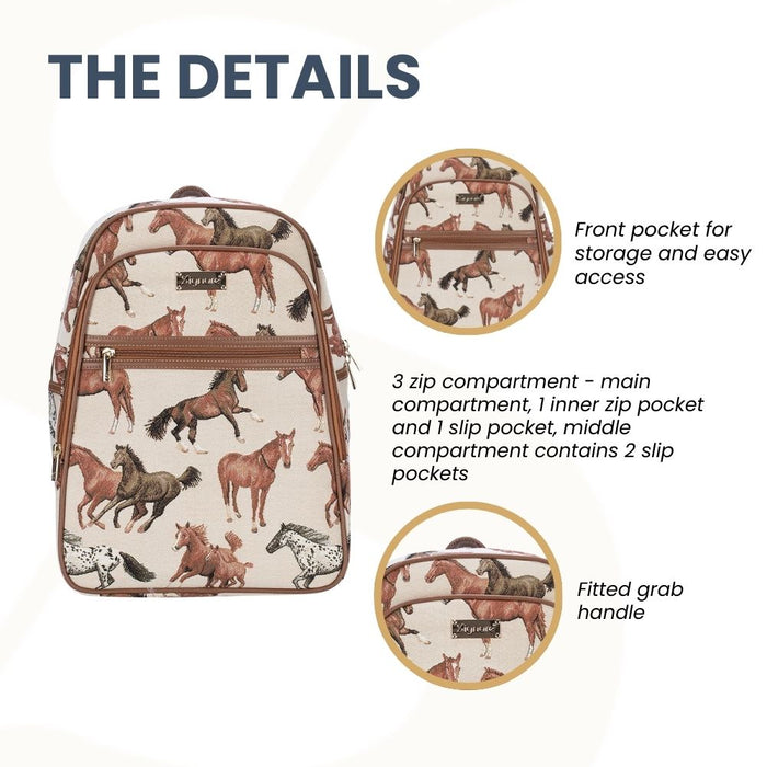 BKPK-RHOR | Running Horse Backpack