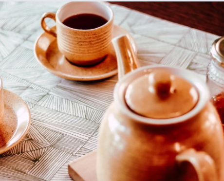 Black & Neutral Geo Stripe Table Runner