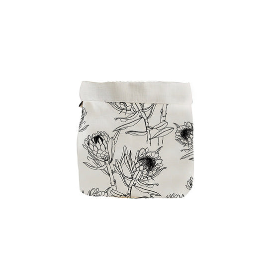 Black & White Protea Soft Pots