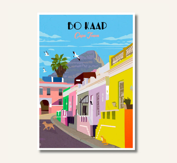 Bo Kaap A4 Travel Poster