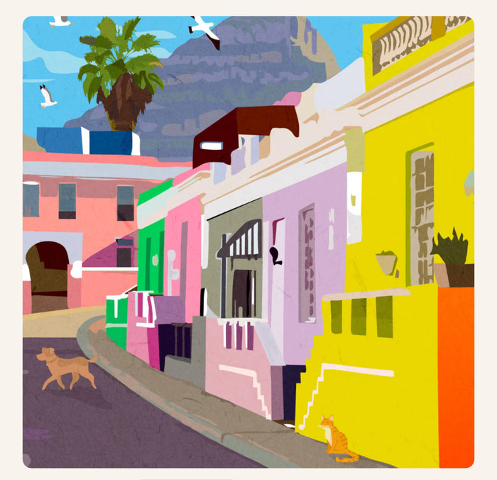 Bo Kaap A4 Travel Poster