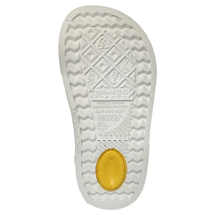 Boatilus Cloggy Sandal - Yellow/White