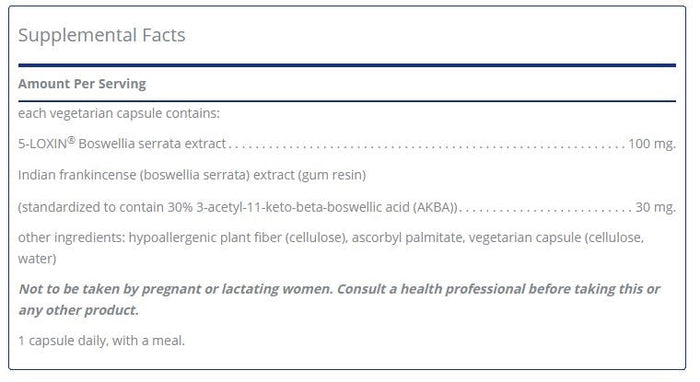 Boswellia AKBA 120 capsules by Pure Encapsulations