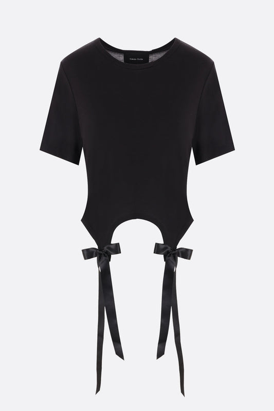 Bow Tail t-shirt in jersey