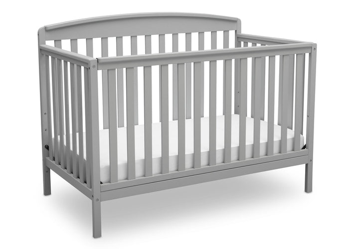 Delta Children Grey (026) Brayden 4-in-1 Crib, Angled Crib View a3a