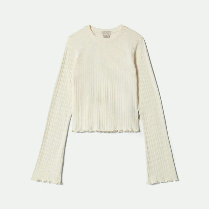 Brixton Dolly Slim Knit T-Shirt - Off White by Brixton