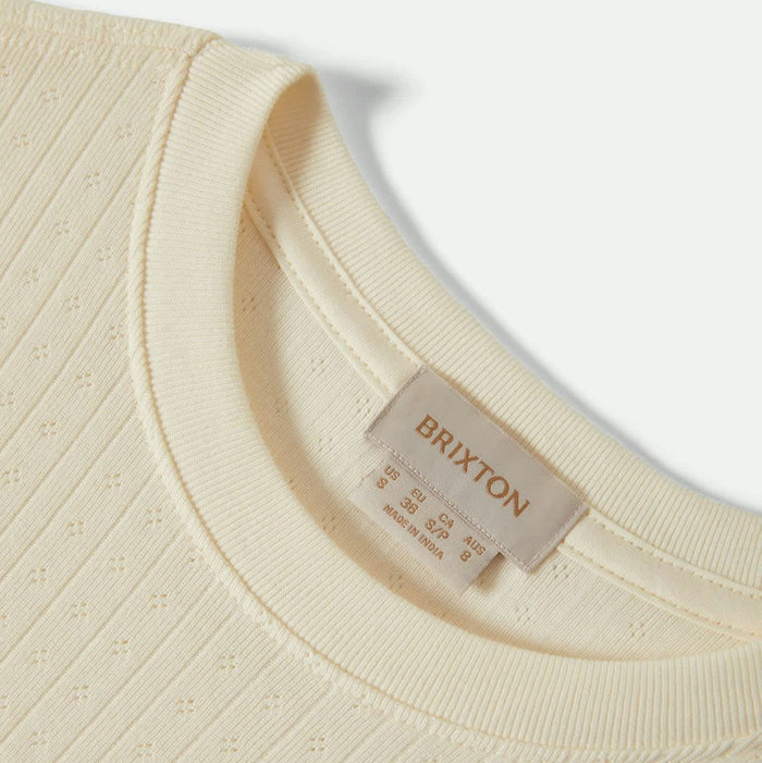 Brixton Dolly Slim Knit T-Shirt - Off White by Brixton