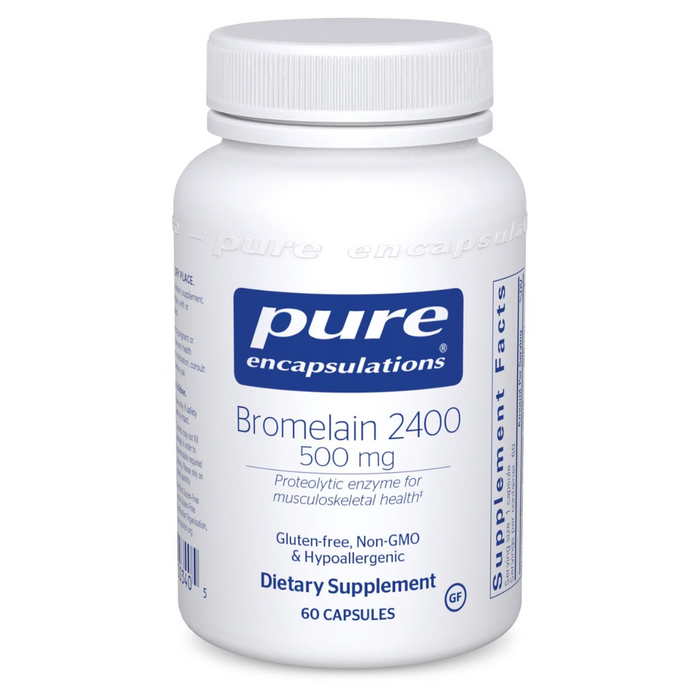 Bromelain 2400 500mg 60 capsules by Pure Encapsulations