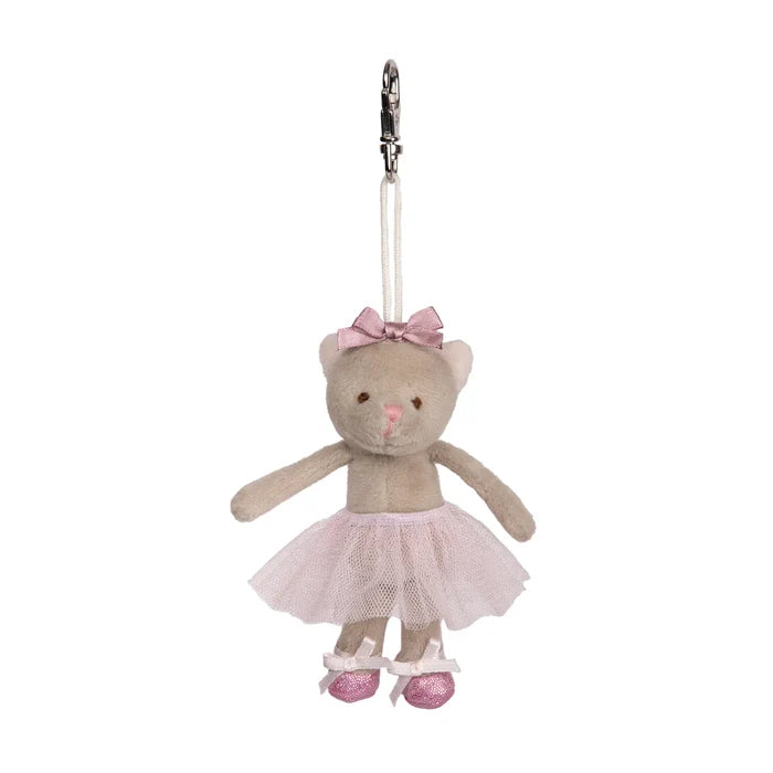 Bukowski Bears Bag Charm - Albertina Gray Kitty