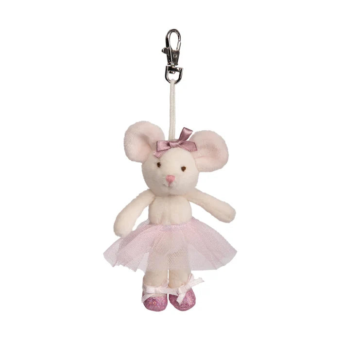 Bukowski Bears Bag Charm - Antonia White Mouse