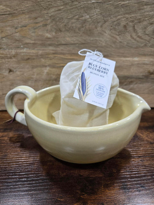 Bundle, Kamut Blue Corn Muffin Mix & Butter Batter Bowl