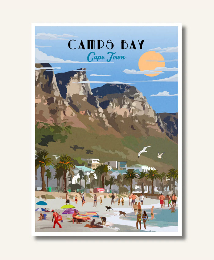 Camps Bay A4 Travel Poster