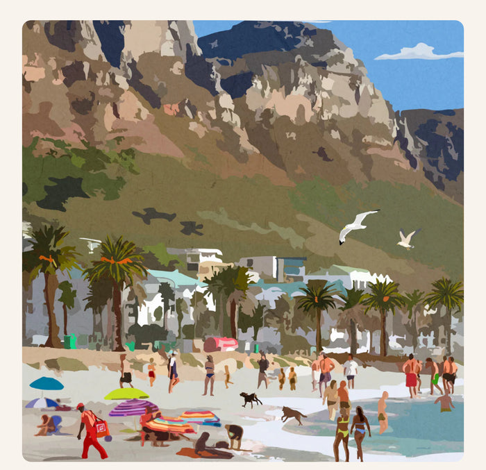 Camps Bay A4 Travel Poster