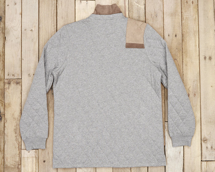 Washed Gray Heather | Carlyle Sporting Pullover | Heather | Back