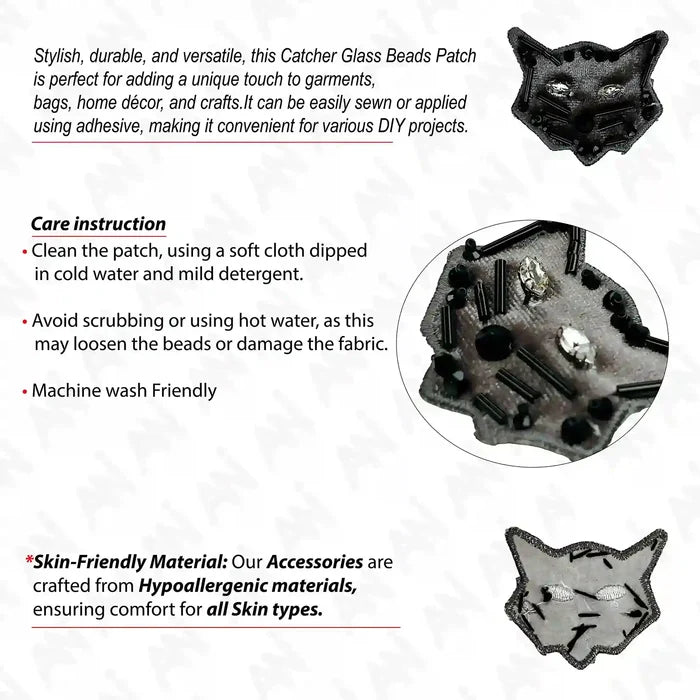 Cat Inspire Beads Patch