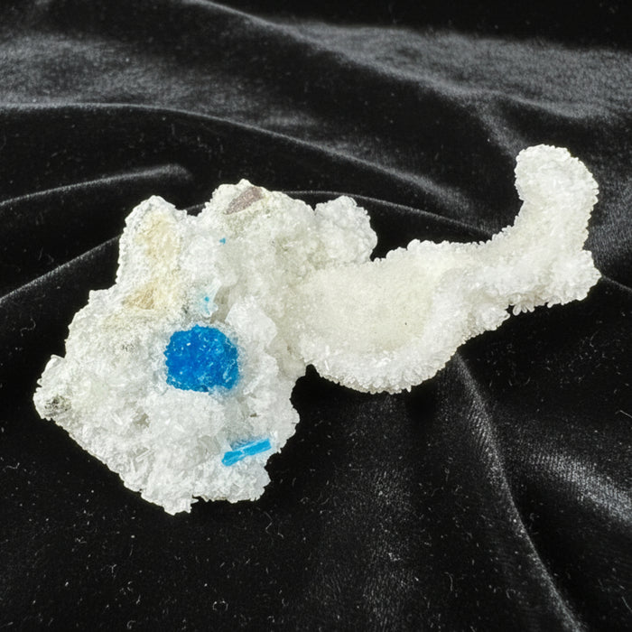 Cavansite Cluster Blue Floater Ball Gem White Stilbite