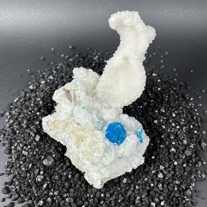 Cavansite Cluster Blue Floater Ball Gem White Stilbite