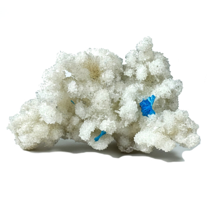 Cavansite Cluster Blue Floater Ball Gem White Stilbite