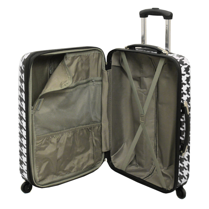 Chariot Houndstood 3-Pc Hardside Lite Expandable Spinner Luggage Set