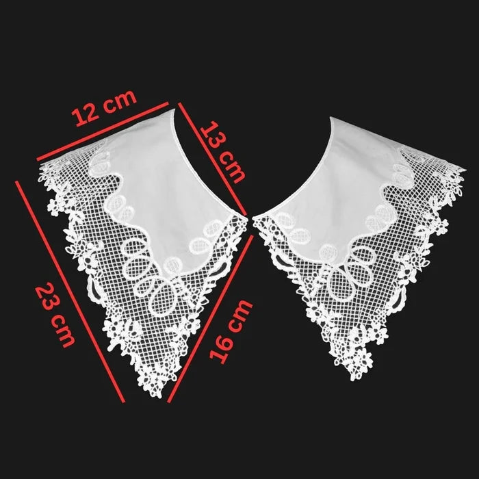 Classic Pilgrim Flower Peter Pan collar showcasing intricate floral design and refined scalloped trim