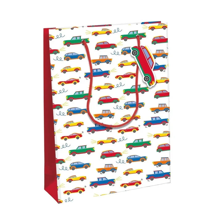Claire Fontaine Eurowrap Gift Bag - Medium - Cars