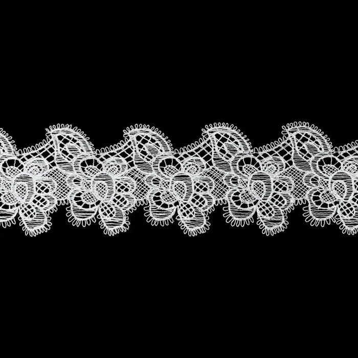 Classic Flower Design Lace Border | Width 8.3cm (3.3 inches) 83mm | SKU-FML-24