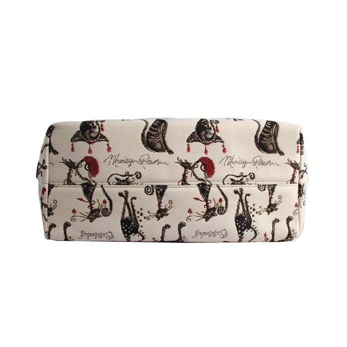 COLL-CUDE | Marilyn Robertson Catitudes College/Shoulder Tote Bag - www.signareusa.com