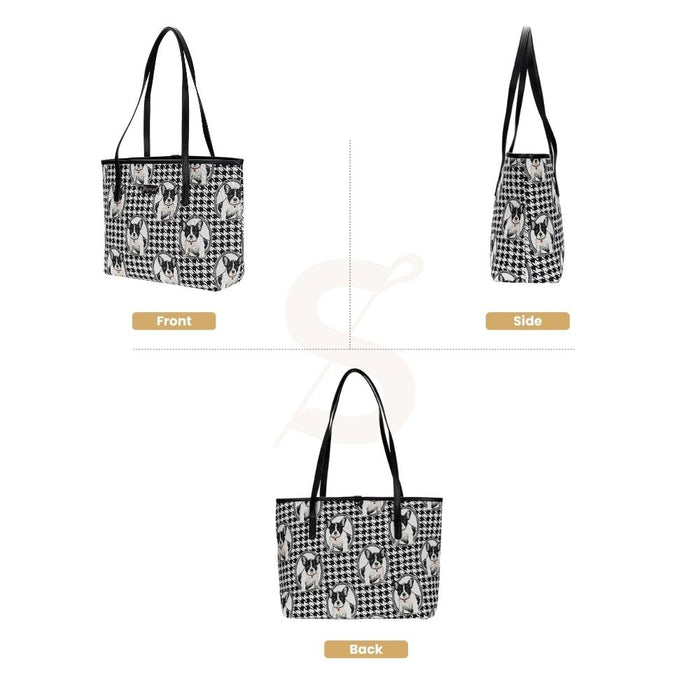 COLL-FREN | French Bulldog College/Shoulder Tote Bag