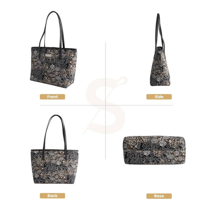 COLL-KISS | Gustav Klimt The Kiss College/Shoulder Tote Bag