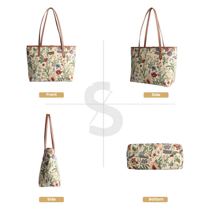 COLL-MGD | Morning Garden College/Shoulder Tote Bag