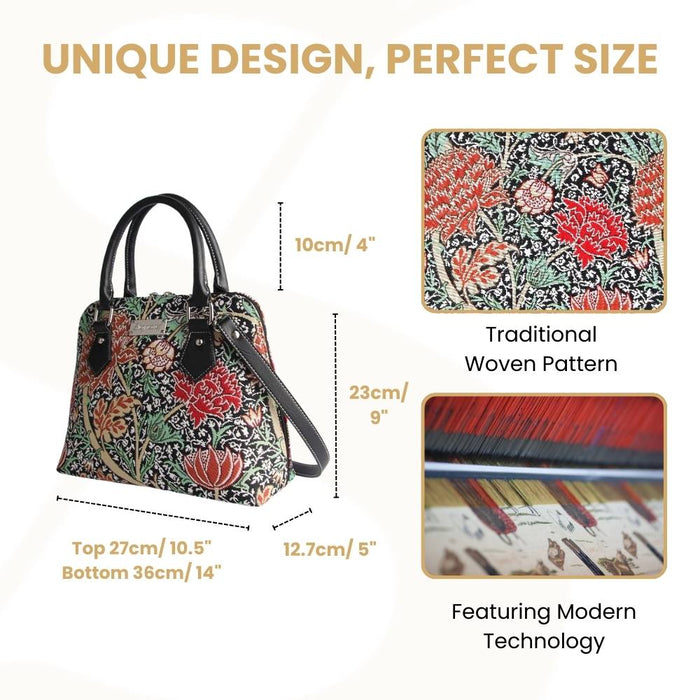 CONV-CRAY | William Morris The Cray Convertible Top Handle Purse Handbag