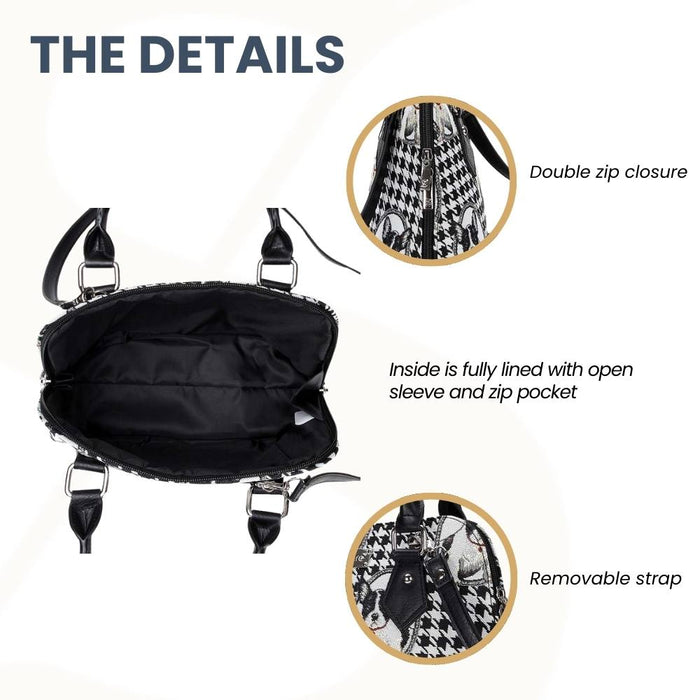 CONV-FREN | French Bulldog Convertible Top Handle Purse Handbag