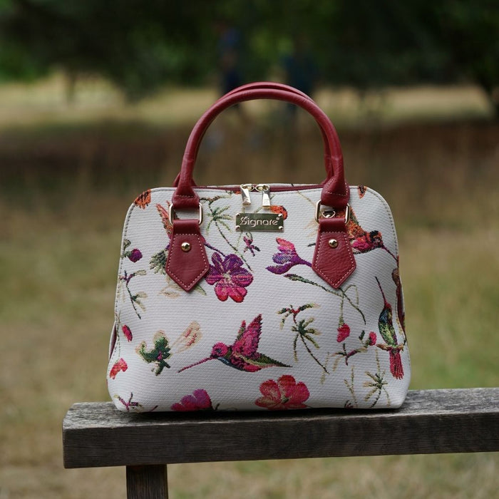 CONV-HUMM | Hummingbird Convertible Top Handle Purse Handbag