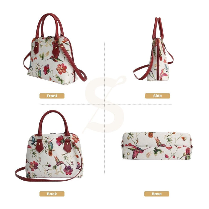 CONV-HUMM | Hummingbird Convertible Top Handle Purse Handbag