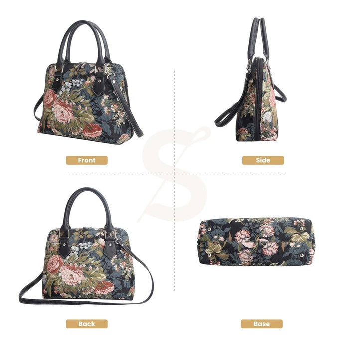 CONV-PEO | Peony Convertible Top Handle Purse Handbag