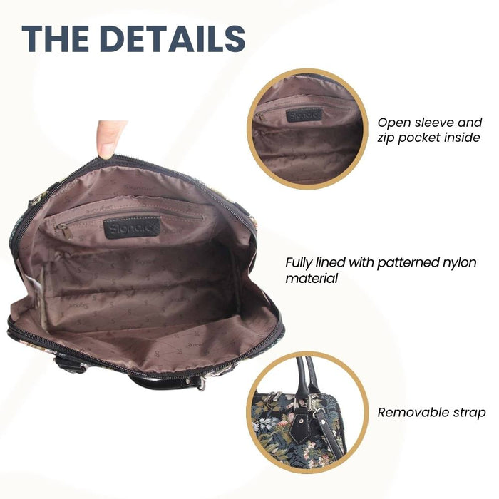 CONV-PEO | Peony Convertible Top Handle Purse Handbag