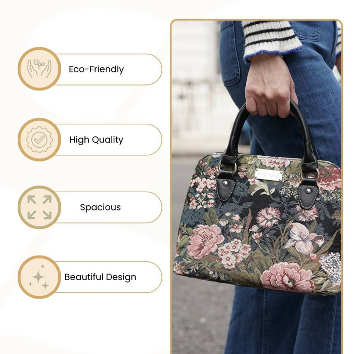 CONV-PEO | Peony Convertible Top Handle Purse Handbag