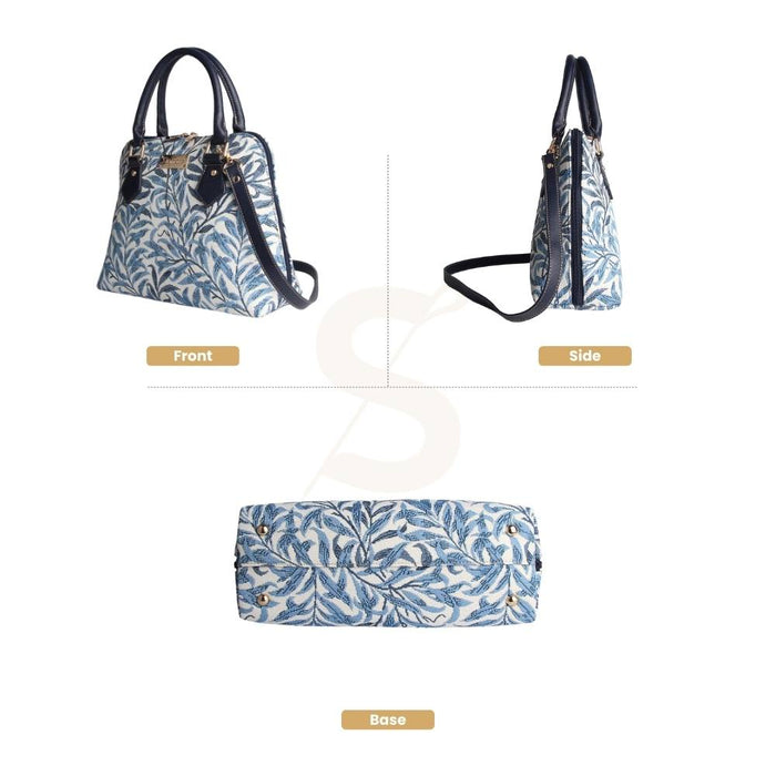 CONV-WIOW | William Morris Willow Bough Convertible Top Handle Purse Handbag