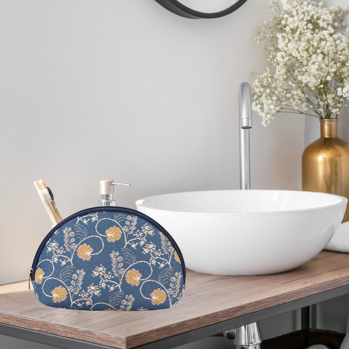 COSM-AUST | Jane Austen's Blue Cosmetic Make Up Bag