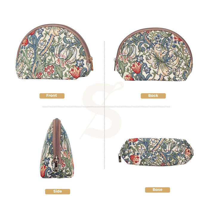 COSM-GLILY | William Morris Golden Lily Cosmetic Make Up Bag