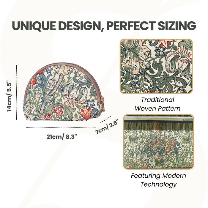 COSM-GLILY | William Morris Golden Lily Cosmetic Make Up Bag