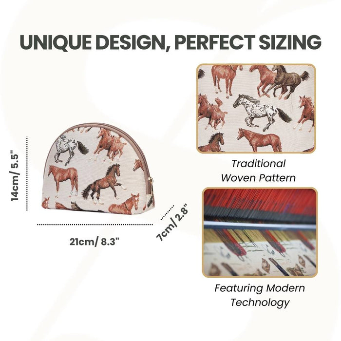 COSM-RHOR | Running Horse Cosmetic Make Up Bag