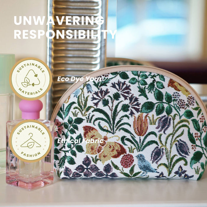 COSM-SPFL | Charles Voysey Spring Flower Cosmetic Make Up Bag