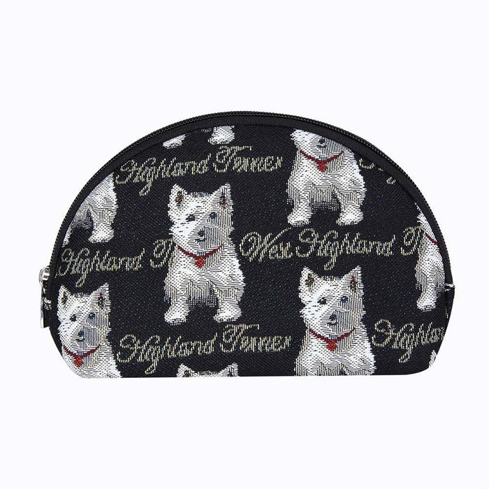 COSM-WES | Westie Dog Cosmetic Make Up Bag - www.signareusa.com