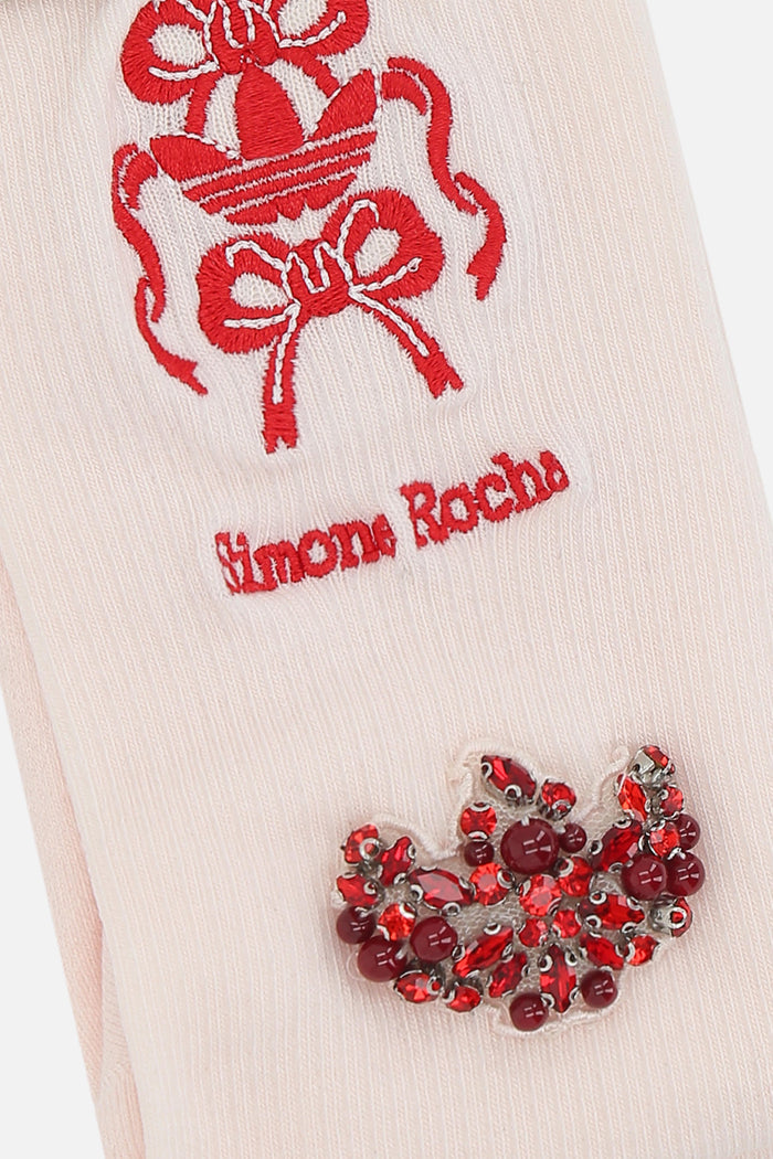 cotton blend socks with logo embroidery