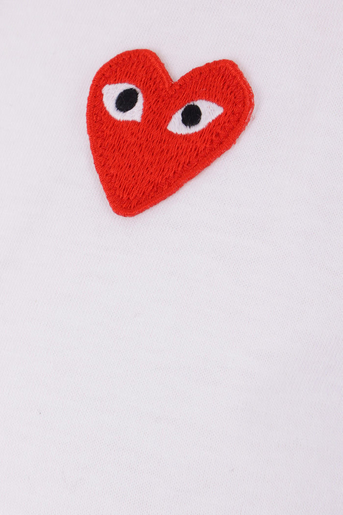 cotton long-sleeve t-shirt with Heart patch