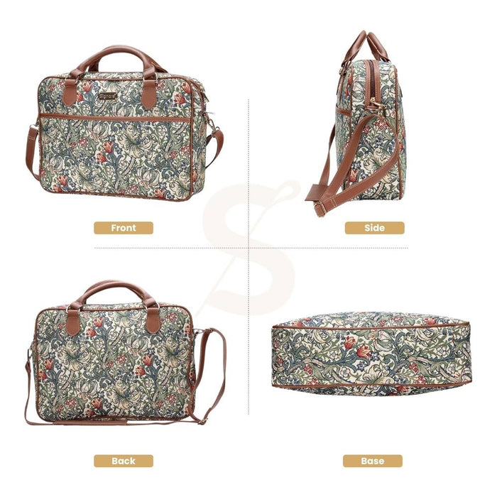 CPU-GLILY | William Morris Golden Lily Computer Laptop Bag Case 15.6"
