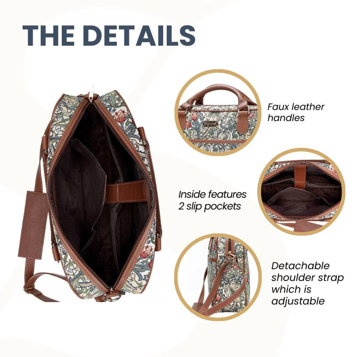 CPU-GLILY | William Morris Golden Lily Computer Laptop Bag Case 15.6"